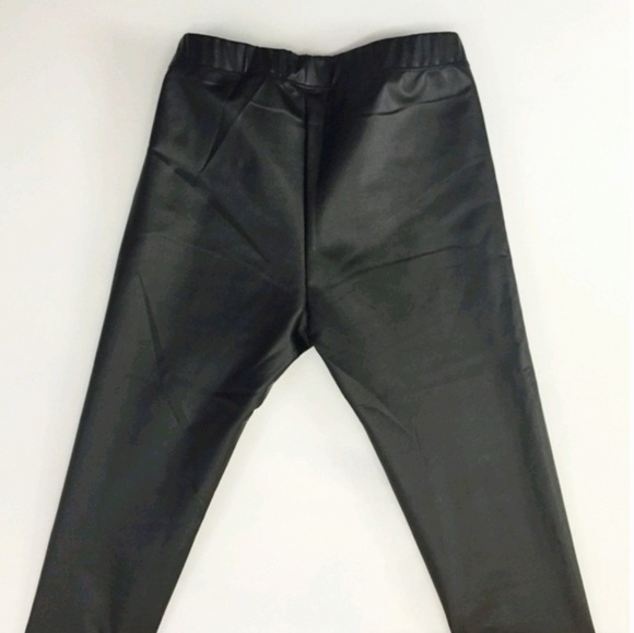 LAST ONE! Black Faux Leather Leggings Size Small - Picture 3 of 7